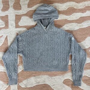 ALO Cable Knit Winter Bliss Hoodie - Athletic
Heather Grey (XS)
